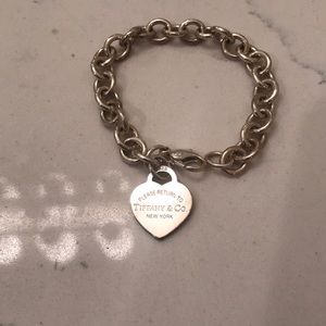 Tiffany’s heart charm bracelet